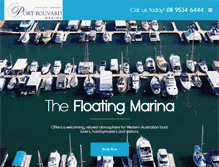 Tablet Screenshot of portbouvardmarina.com.au